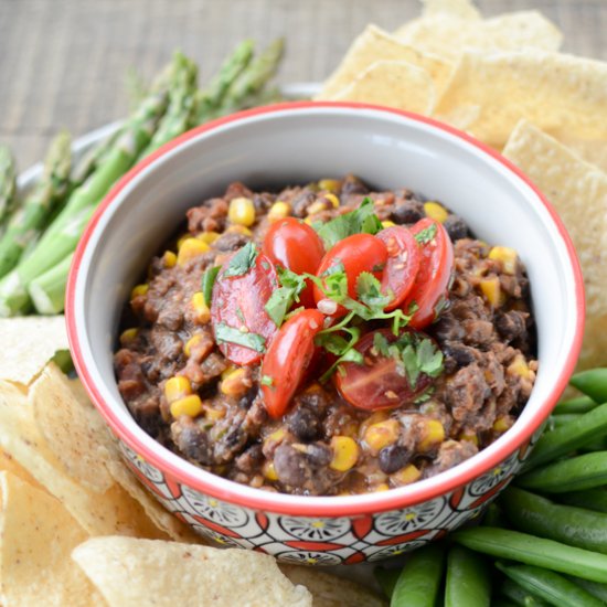 Healthy Black Bean and Corn Dip