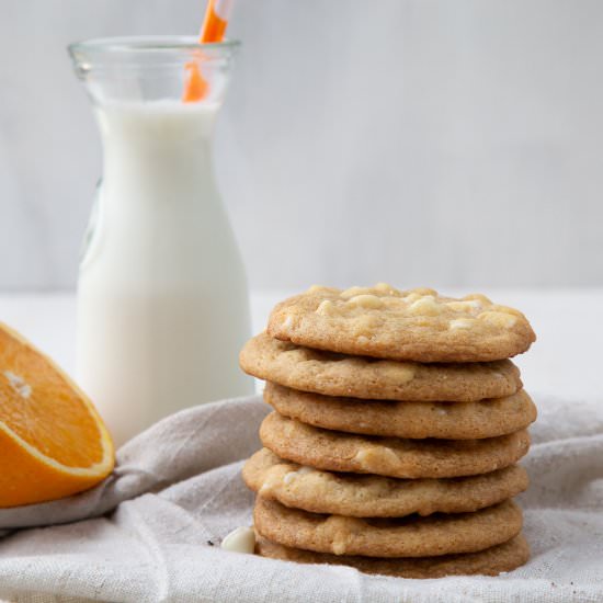 White Chocolate Orange Cookies