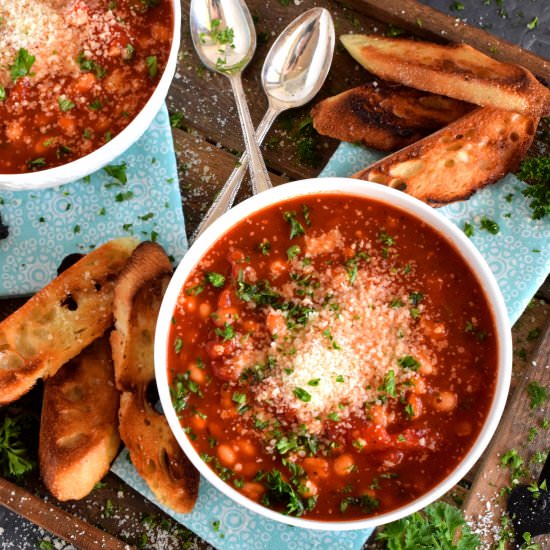 White Bean and Tomato Soup