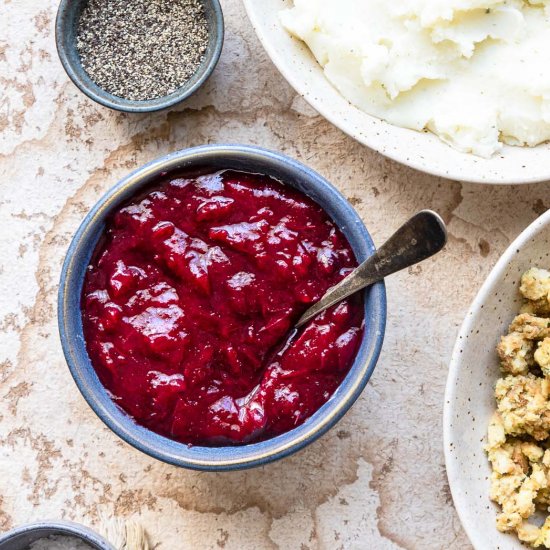 Low Carb Sugar Free Cranberry Sauce