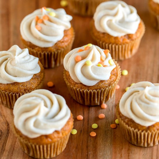 Mini Pumpkin Cupcakes