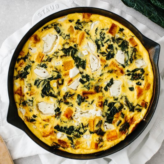 Kale and Butternut Squash Frittata