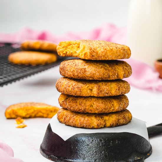 Pumpkin Snickerdoodles (Vegan, GF)