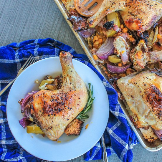 autumn sheet pan chicken