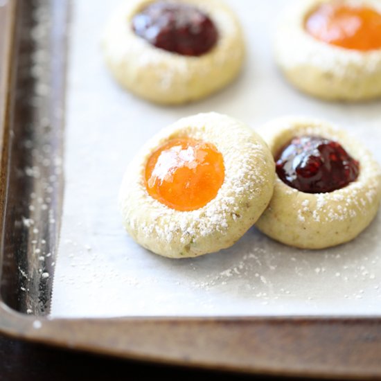 Thumbprint Cookies with Jam