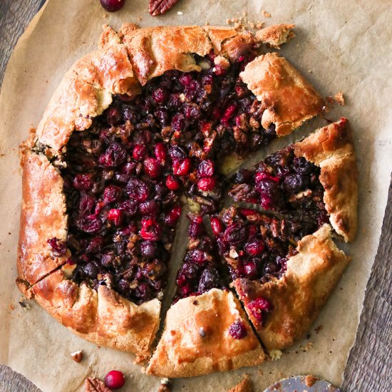 Paleo Cranberry Galette