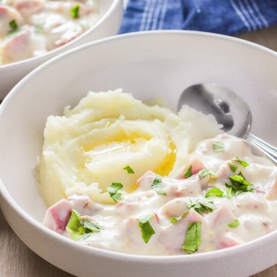 Creamed Ham (or Turkey)