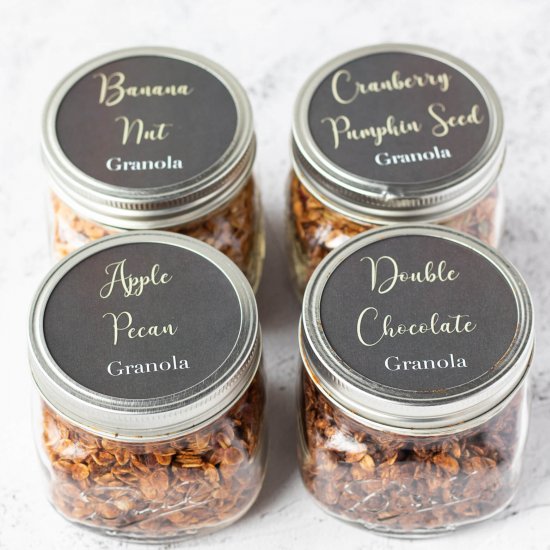 Easy Granola Recipes {4 Flavours}