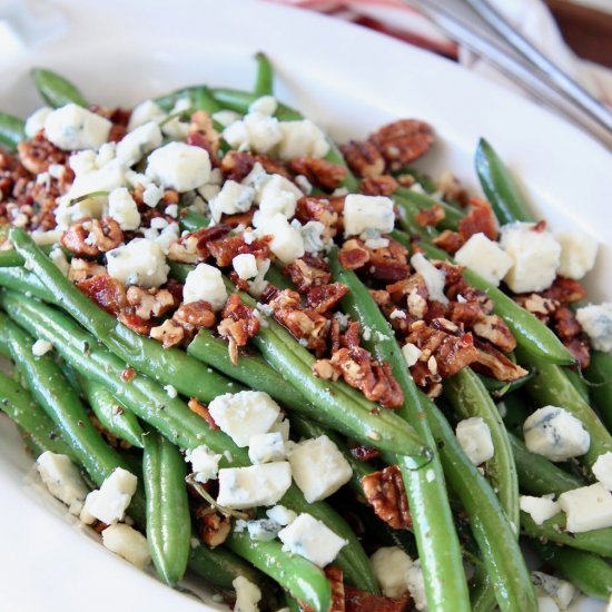 Green Beans with Bacon & Pecans