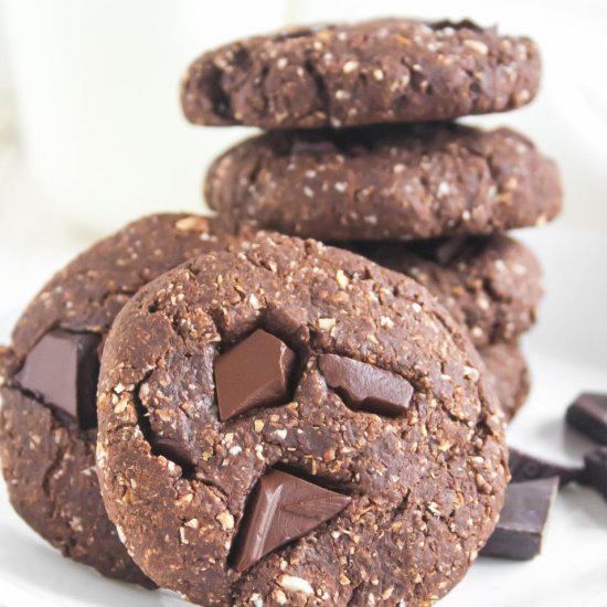 Double Chocolate Protein Cookies