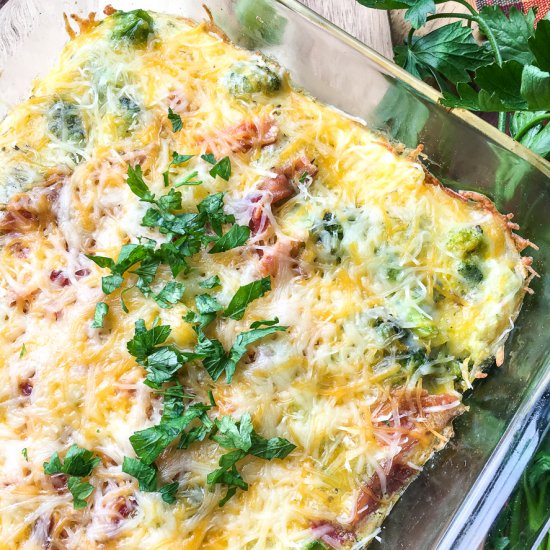 Keto Breakfast Casserole with Bacon