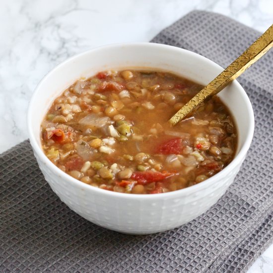 Lentil Brown Rice Soup