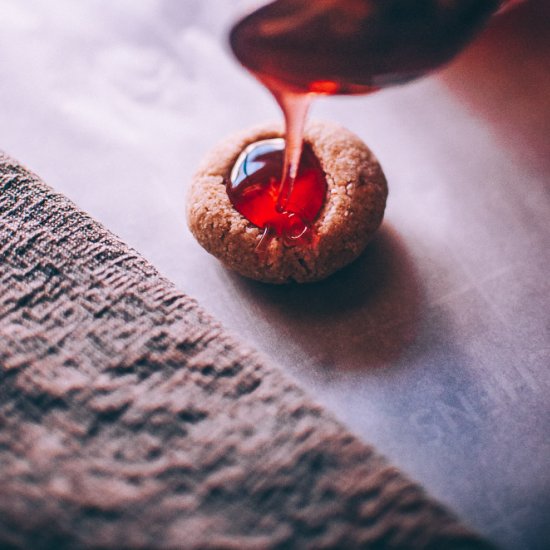 No-Bake Honey Thumbprint Cookies