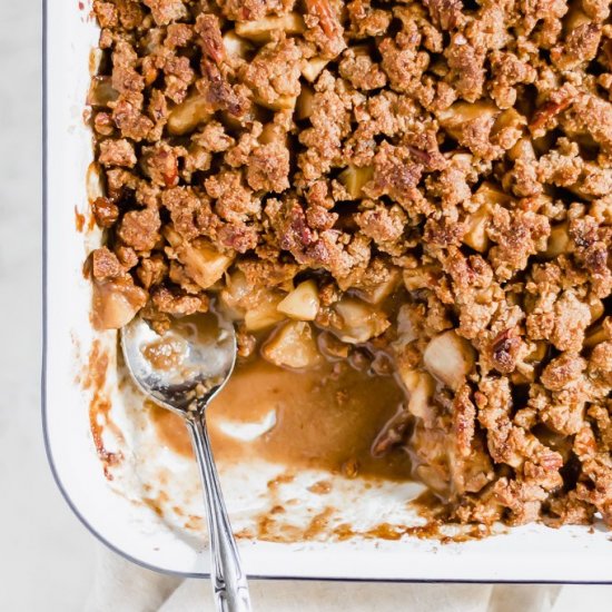 Caramel Apple Pear Crisp