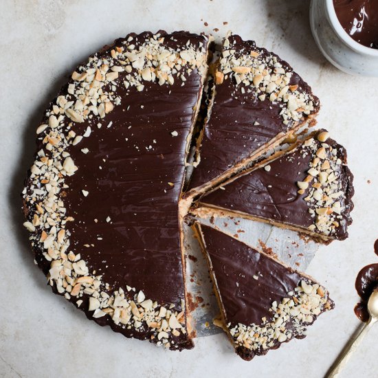 Triple threat chocolate tart