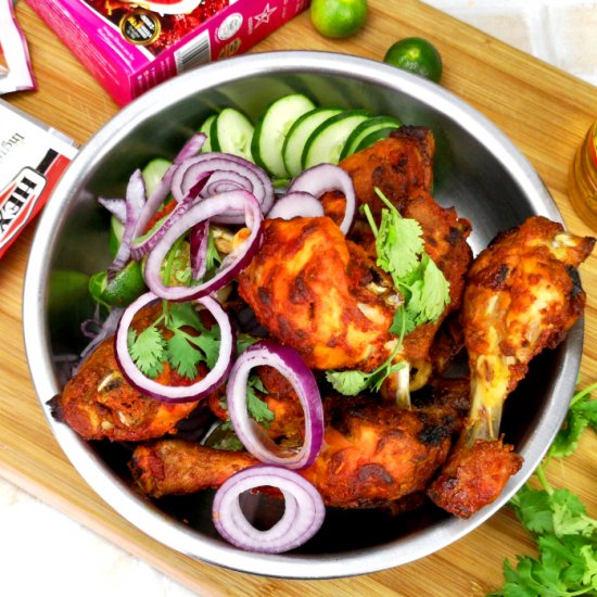 Oven-baked Tandoori Chicken