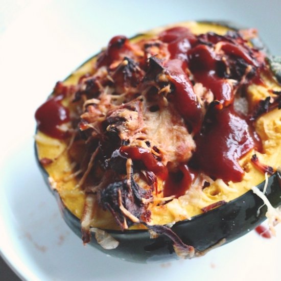 Apple & Pork Stuffed Acorn Squash