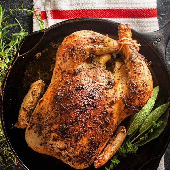 Roasted chicken herbs de provence