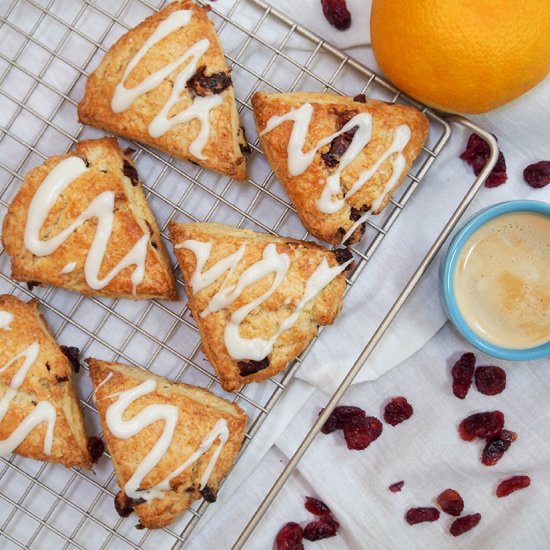 Cranberry orange scones