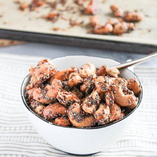 Maple Glazed Cashews