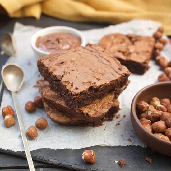 Healthy Nutella Brownies