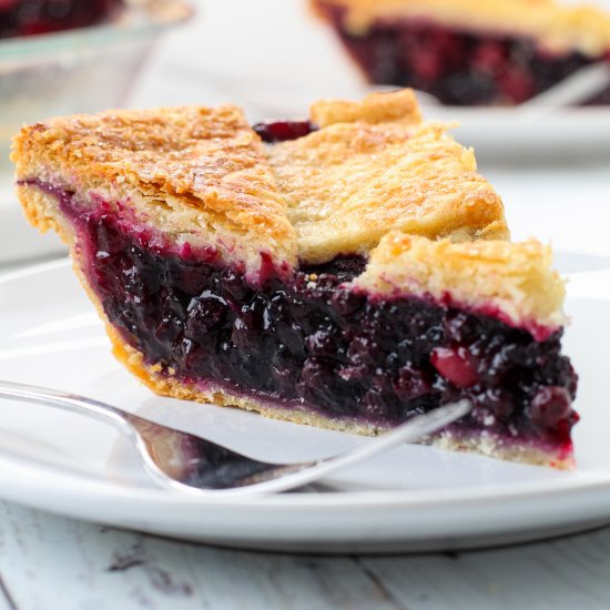 Thanksgiving Blueberry Pie