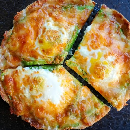 Avocado and Egg Pizza Toast