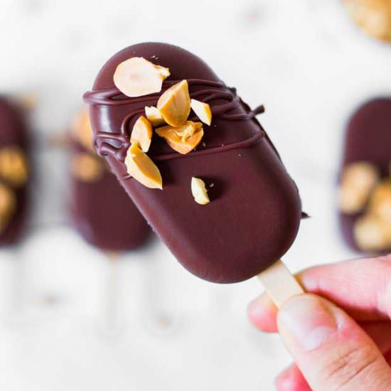 Vegan Snickers Magnum Ice Cream