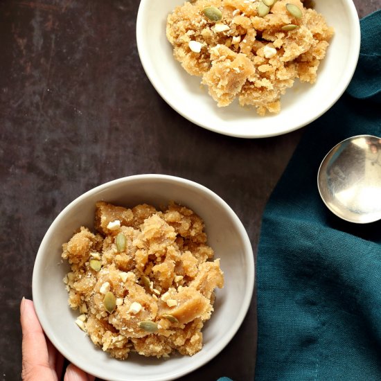 Vegan Almond Halwa