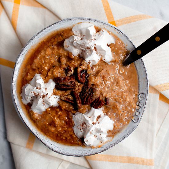 Pumpkin Pie Oatmeal