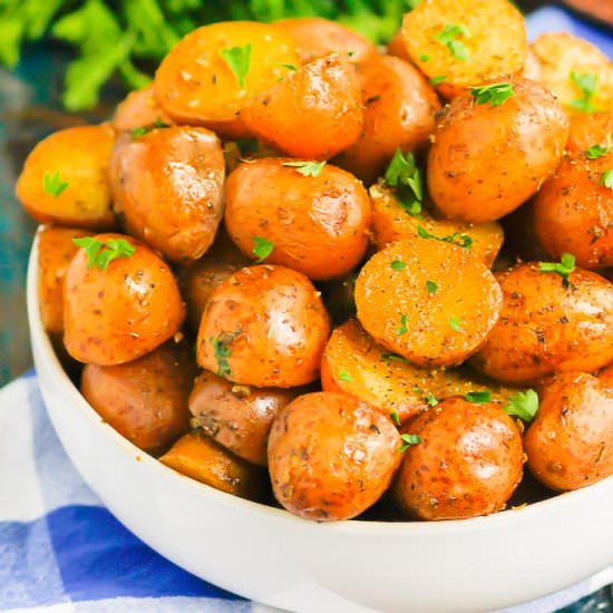 Instant Pot Garlic Herb Potatoes