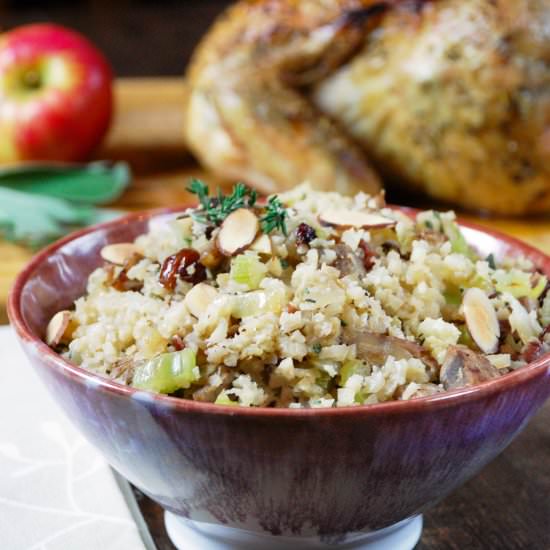 Riced Cauliflower Stuffing