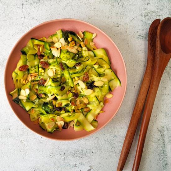 courgette ribbon salad