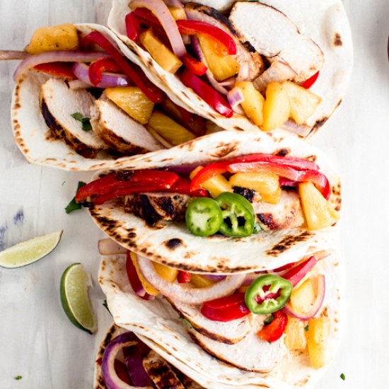 Hawaiian Chicken Skillet Fajitas