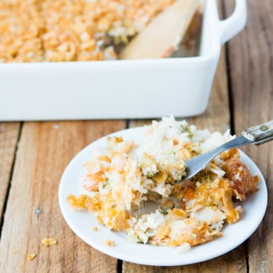 Broccoli Chicken and Rice Casserole