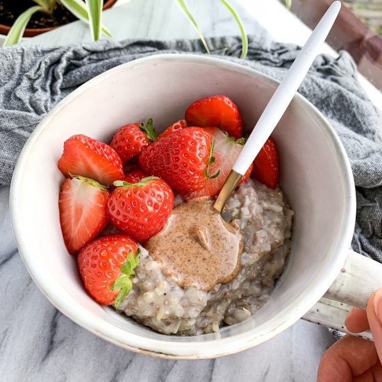 Vanilla Chia Breakfast Rice Pudding