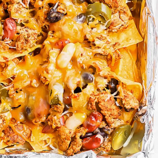 Chicken Sheet Pan Nachos