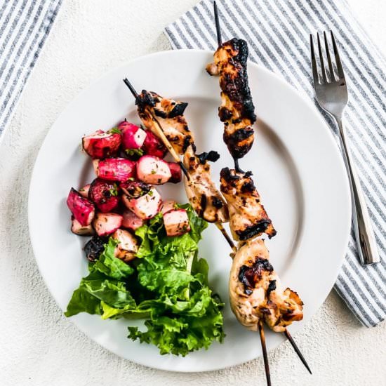 Grilled Buttermilk Chicken Kebabs