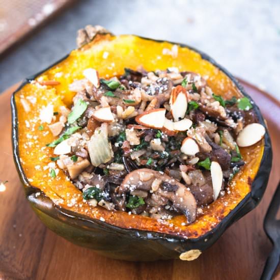 Stuffed Acorn Squash with Mushrooms