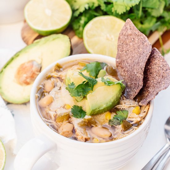 Slow Cooker White Chicken Chili