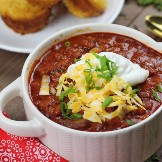 The BEST Crockpot Chili