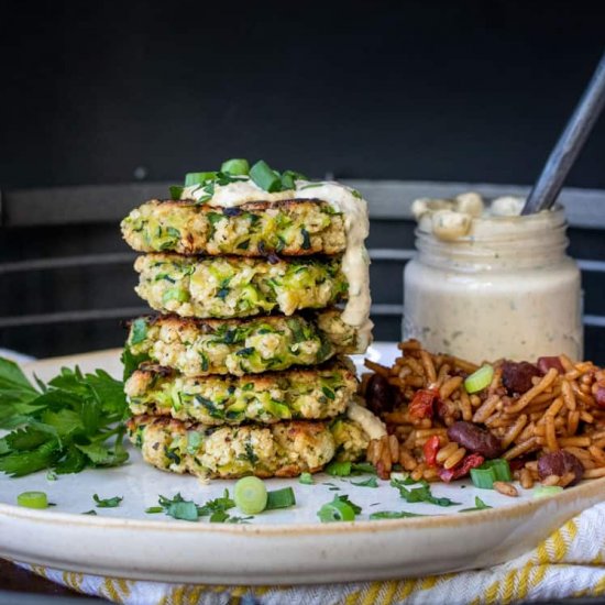 Vegan Gluten Free Zucchini Fritters