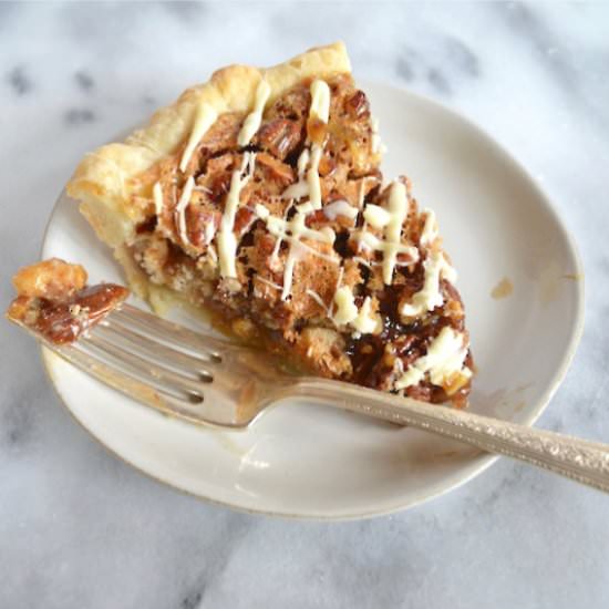 White Chocolate Pecan Pie