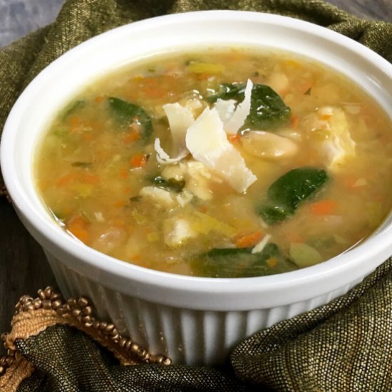 Leftover Turkey & White Bean Soup