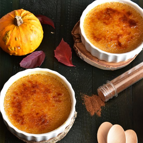 creme brulee with pumpkin