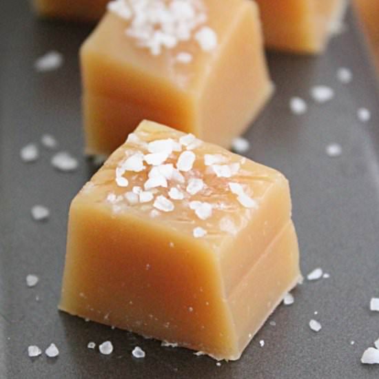 Easy Salted Caramels