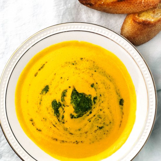 Carrot and Acorn Squash Soup