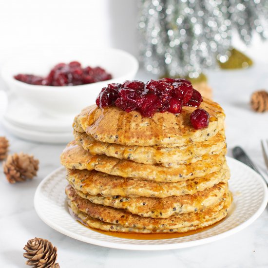 Quinoa Pancakes + Cranberry