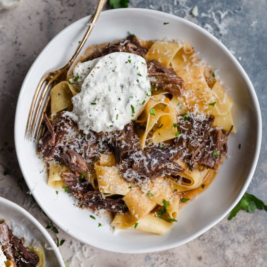 braised beef pappardelle