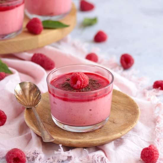 Raspberry Mousse Cups